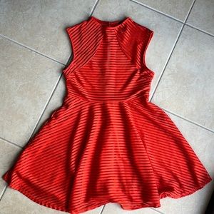 Womens Stripped Skater Dress
